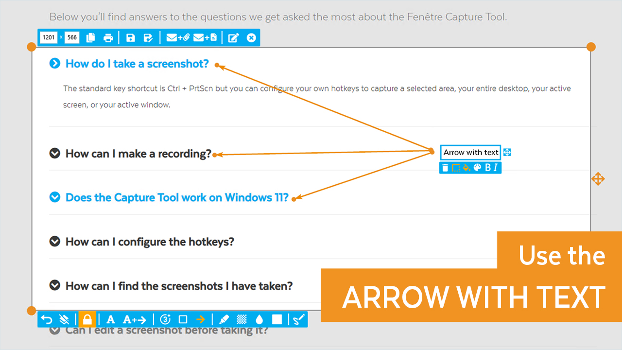 Arrow With Text Thumb